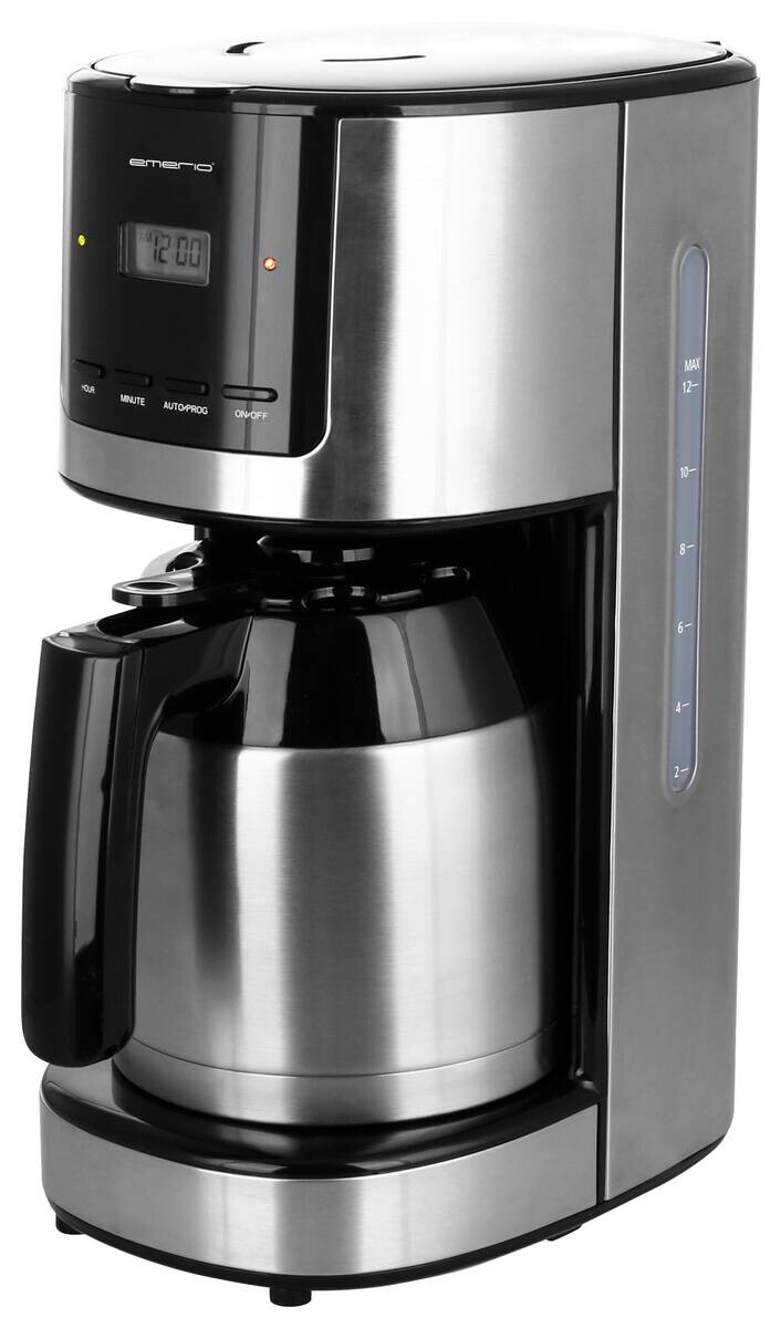 Kaffeeautomat CME-123551.1 Edelstahl schwarz Edelstahl Kunststoff B/H/T: ca. 17x37x28 cm