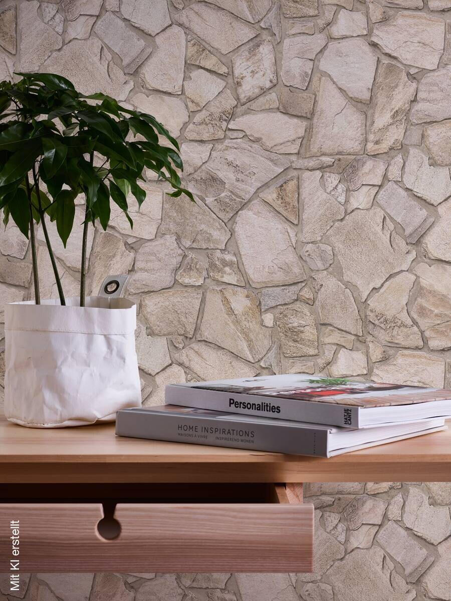 A.S.Creation Vliestapete braun grau B/H/D: ca. 53x1005x8,3 cm