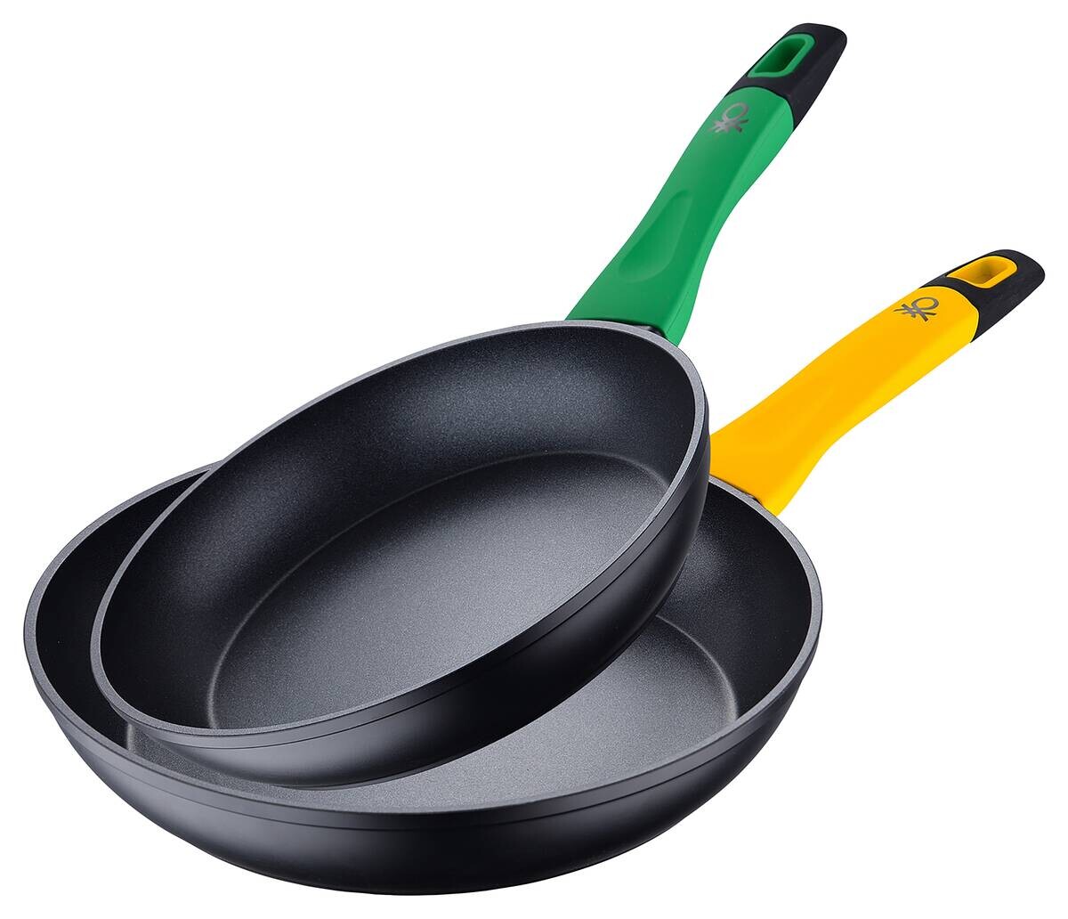 BENETTON Pfannenset Rainbow grün Aluminium 2 tlg.