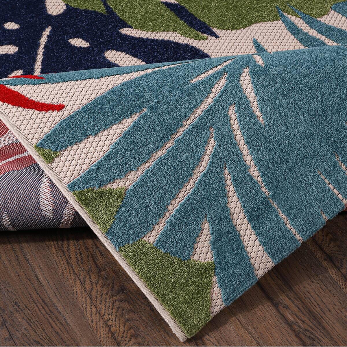 Sanat Outdoorteppich FLORAL bunt B/L: ca. 120x170 cm