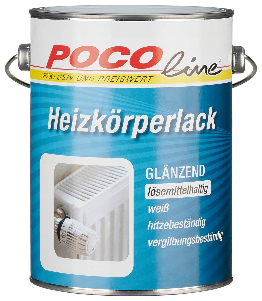 POCOline Heizkörperlack weiß hochglänzend ca. 2,5 l