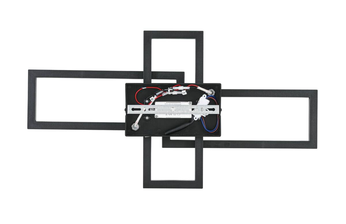 Nolo Deckenleuchte Tahnee schwarz Kunststoff B/H/L: ca. 35x8x64 cm