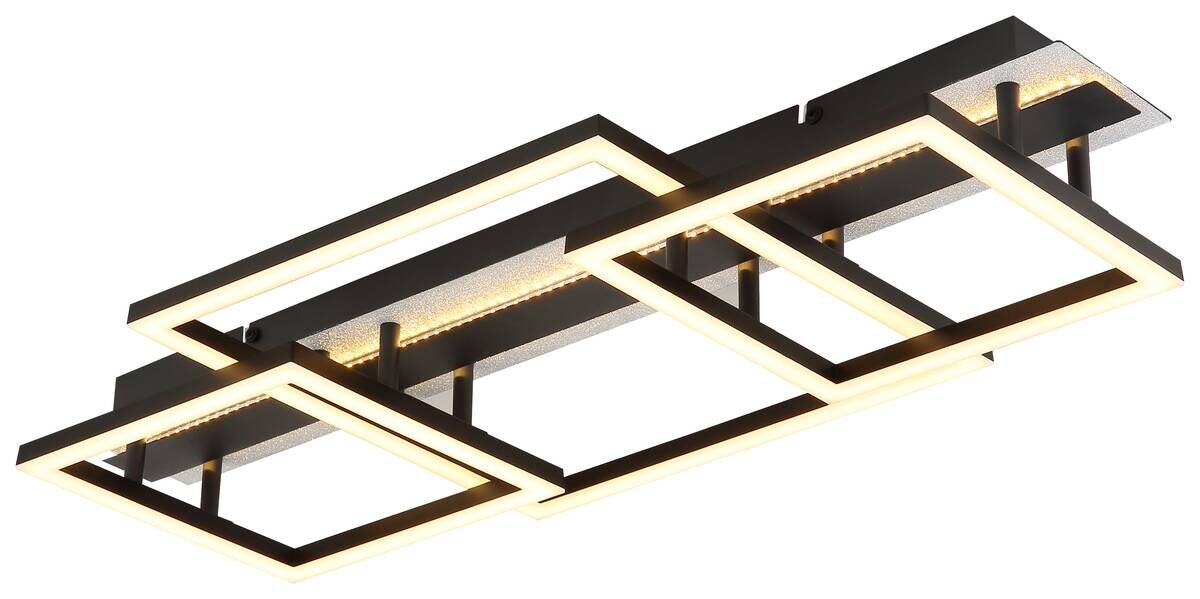 GLOBO LED-Deckenleuchte schwarz Metall Kunststoff B/H/L: ca. 33x9x70 cm 1 Brennstellen