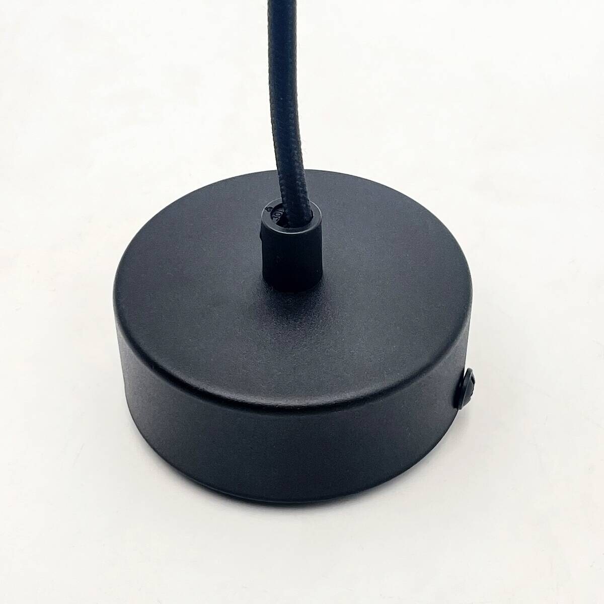 Lamkur Hängeleuchte Marcus schwarz Glas Holz Stahl B/H/L: ca. 20x10x20 cm E27 1 Brennstellen