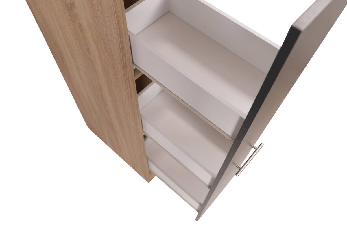 Apothekerschrank Merle grau B/H/T: ca. 30x145x60 cm