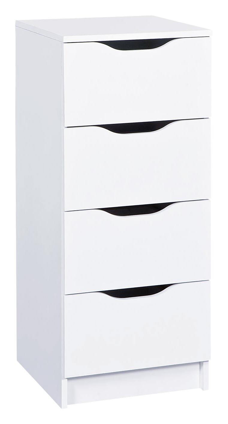 Kommode WESTPHALEN weiß B/H/T: ca. 41x89x41 cm