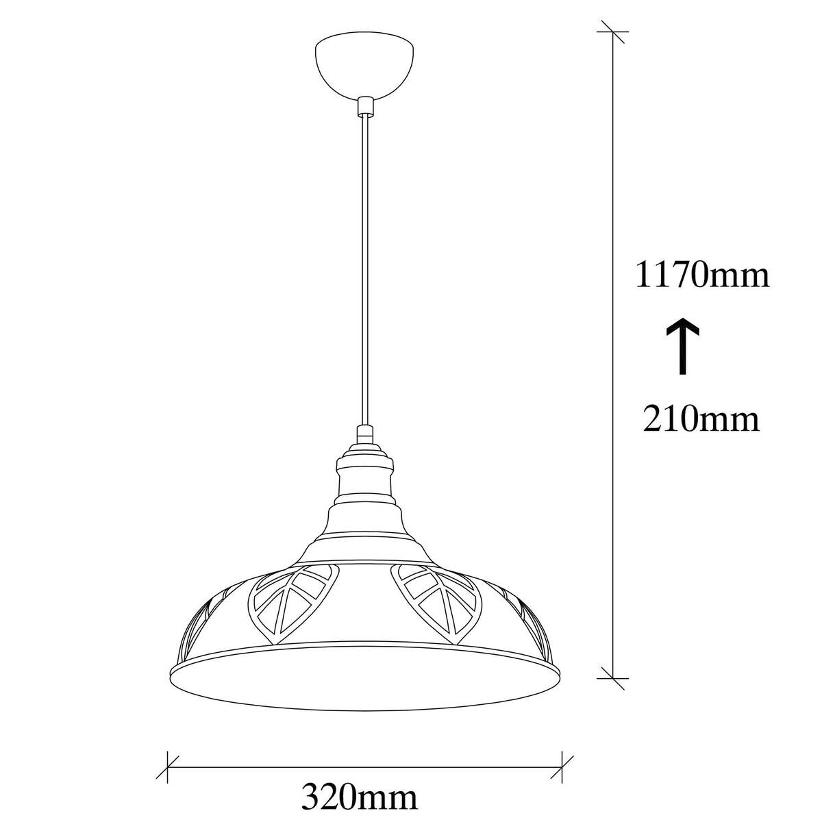 Opviq Pendelleuchte Saglam-3714 Kupfer B/H/T/L/D: ca. 32x117x32x32x32 cm E27 1 Brennstellen
