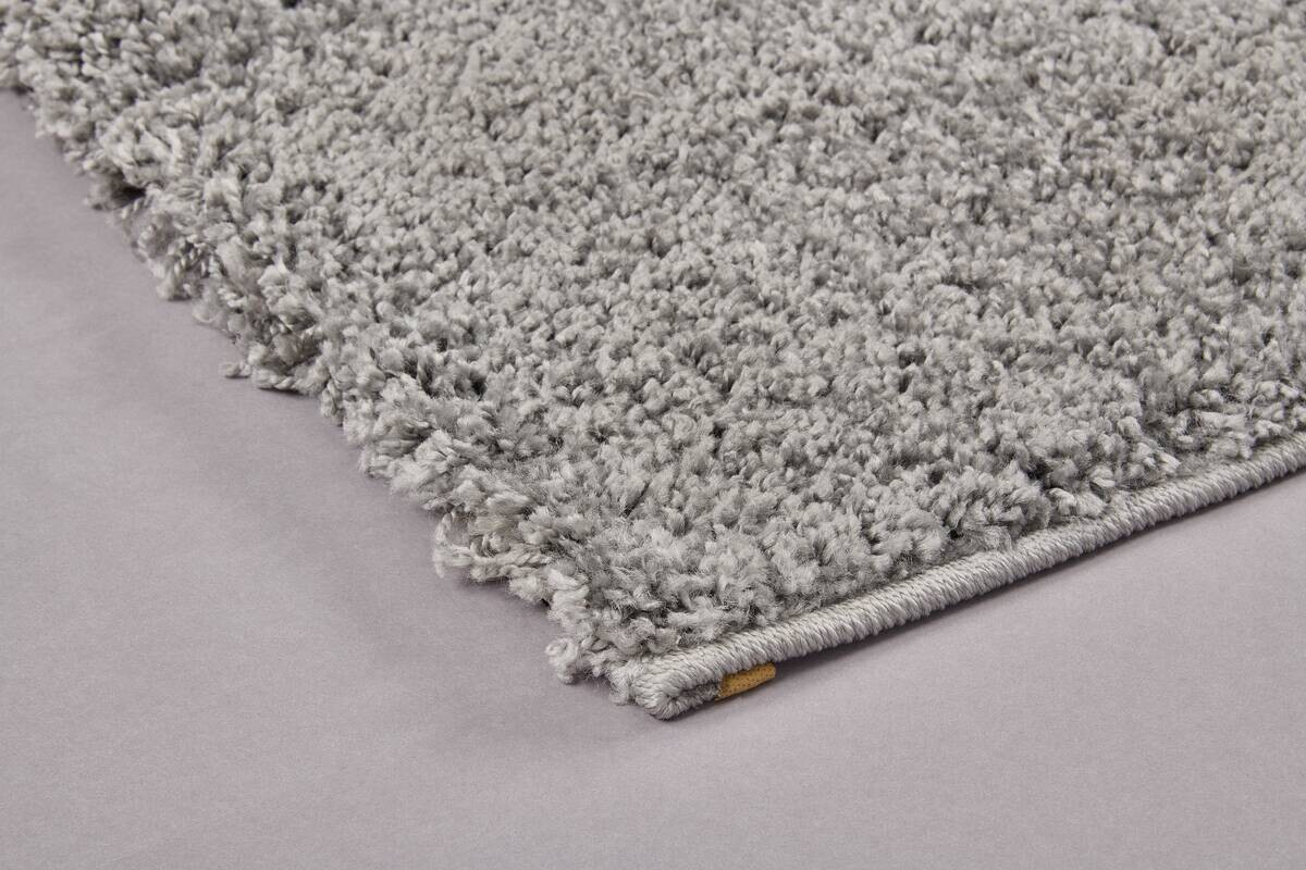 Hochflorteppich Smile grau B/L: ca. 80x150 cm