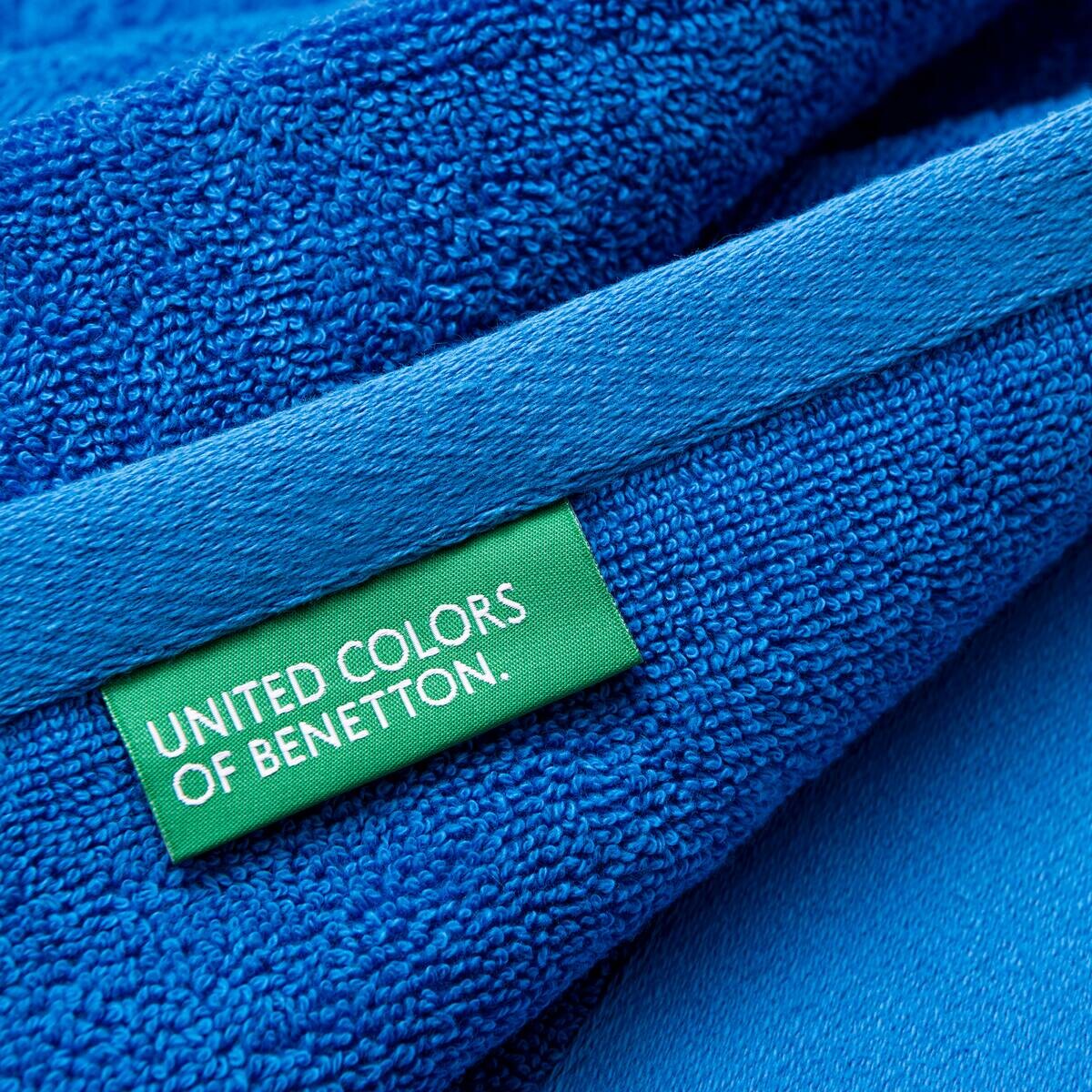 BENETTON Badetuch blau Baumwolle B/L: ca. 90x150 cm