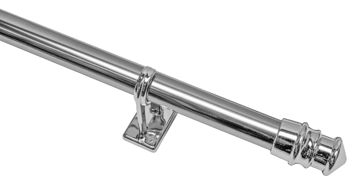 Boviva Bistrostange Madrid Chrom Metall D: ca. 1 cm ausziehbar von ca. 75 bis 125 cm 1 Läufe