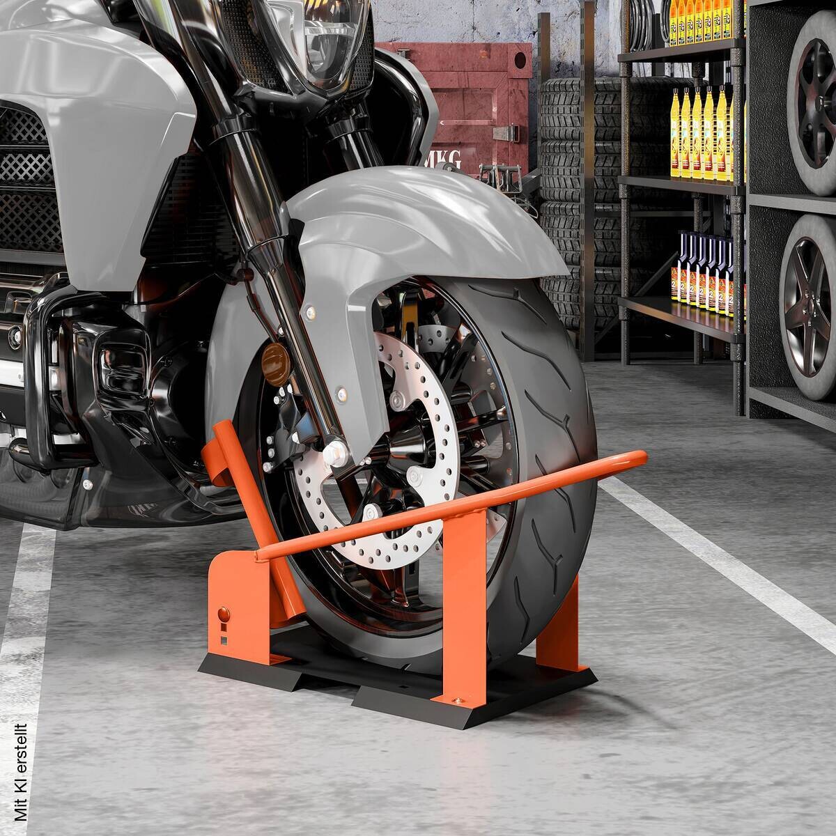 HOMCOM Motorradständer orange B/H/T/L: ca. 27x33,5x27x71,5 cm