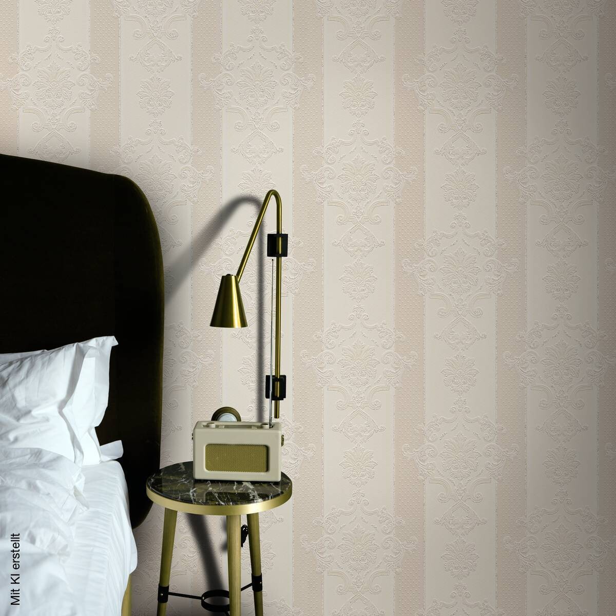 Erismann Vinyltapete Ornament beige B/L: ca. 53x1005 cm
