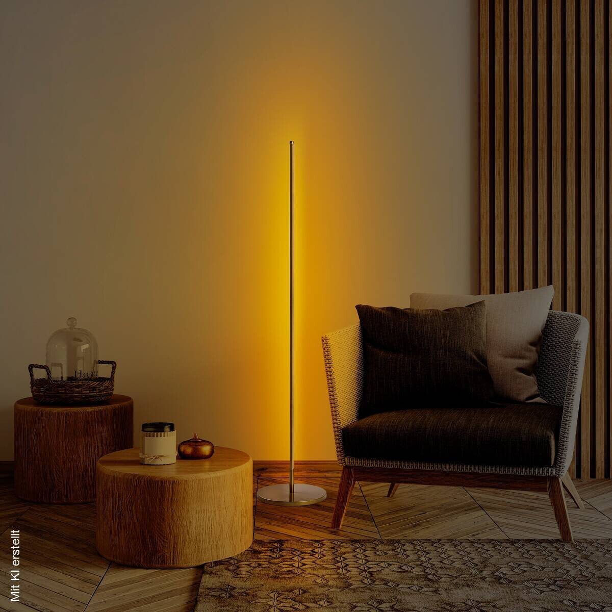 Opviq Stehlampe gold Metall B/H/T/L/D: ca. 30x153x30x30x30 cm