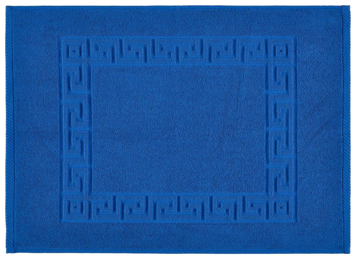 POCOline Duschvorleger Mäander blau 100% Baumwolle B/L: ca. 50x70 cm