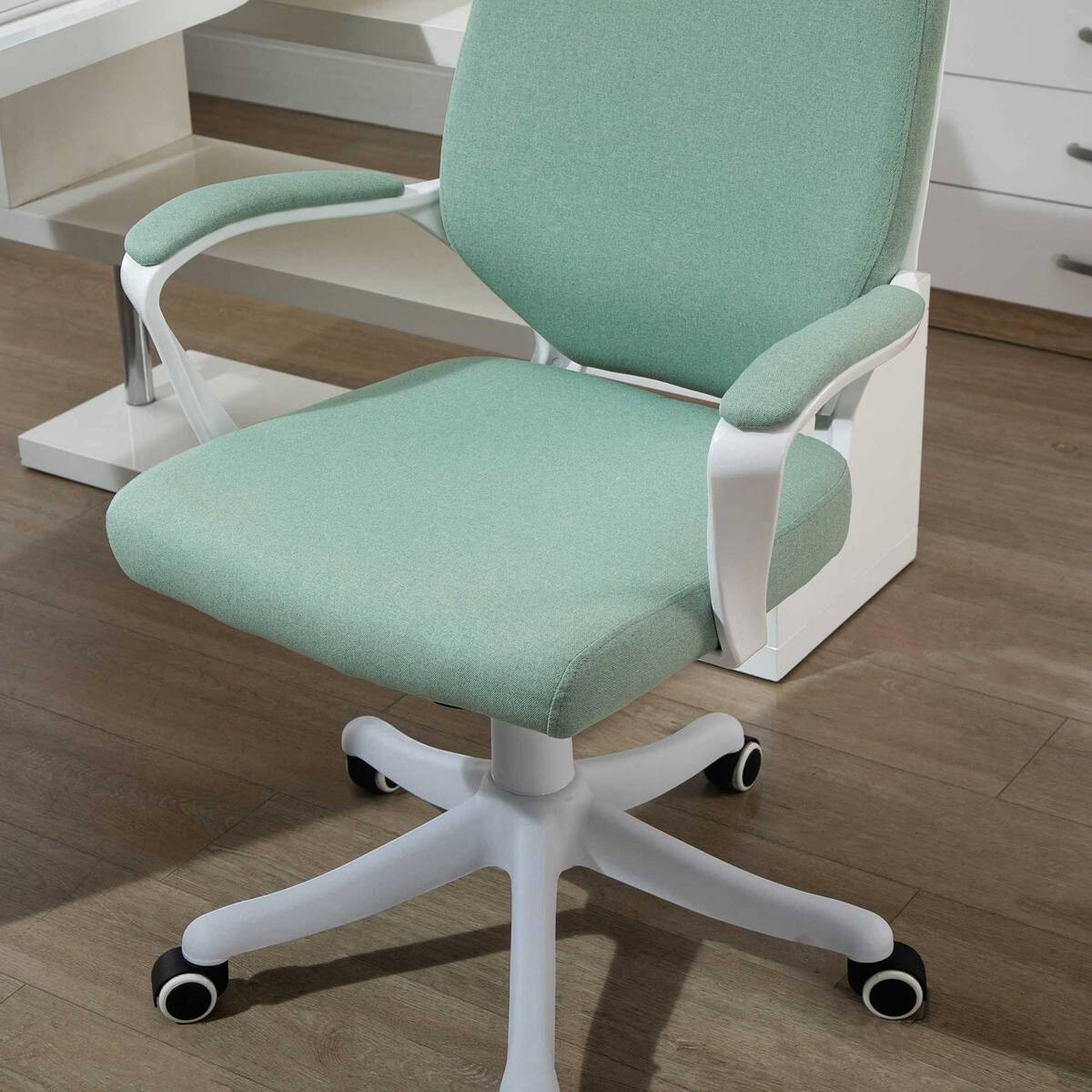 Drehstuhl 921-536GN grün weiß