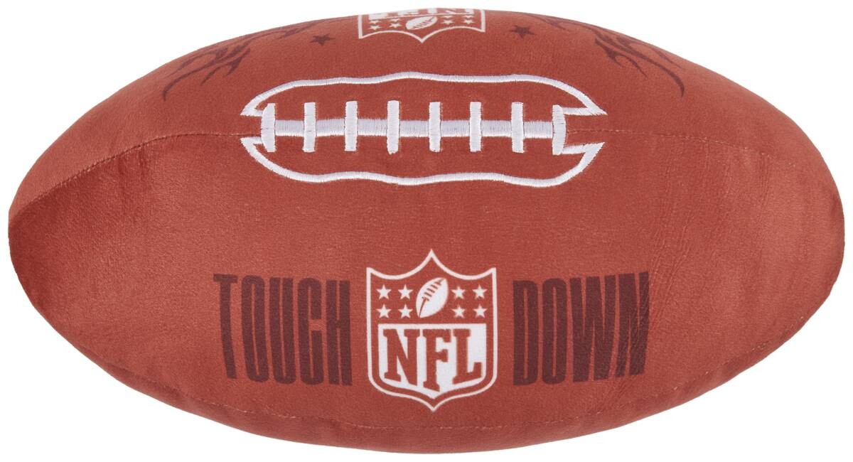 NFL Dekokissen NFL braun 100% Polyester L/D: ca. 36x16,5 cm