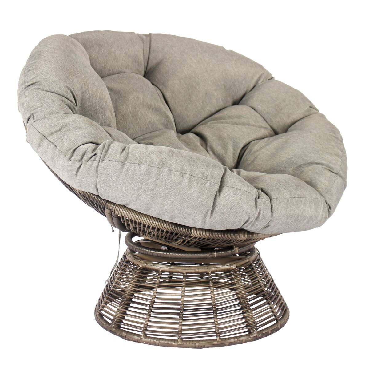 POCOline Gartensessel braun Polyrattan H/D: ca. 78x96 cm