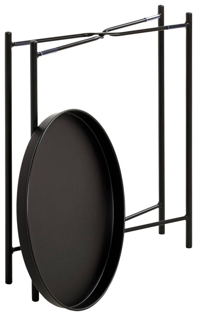 Beistelltisch schwarz H/D: ca. 50x39 cm