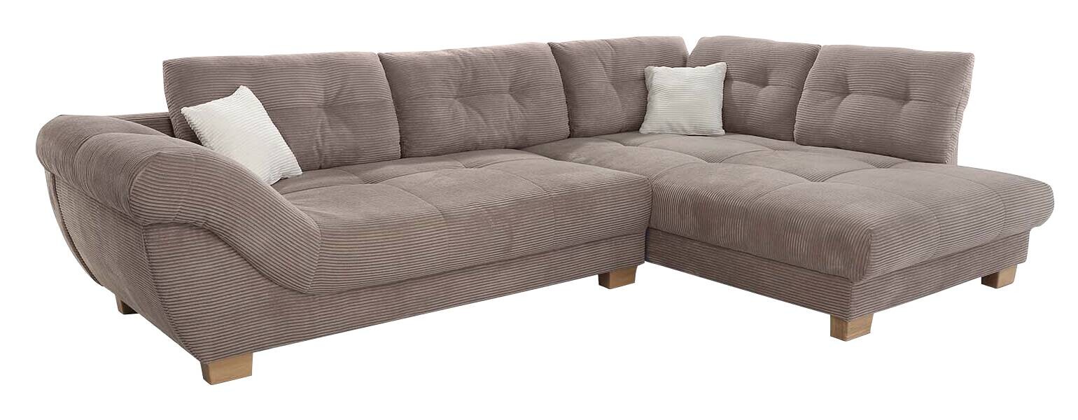 Ecksofa beige Microfaser B/H/T: ca. 346x90x221 cm | beige | 346,00/90,00/221,00 cm