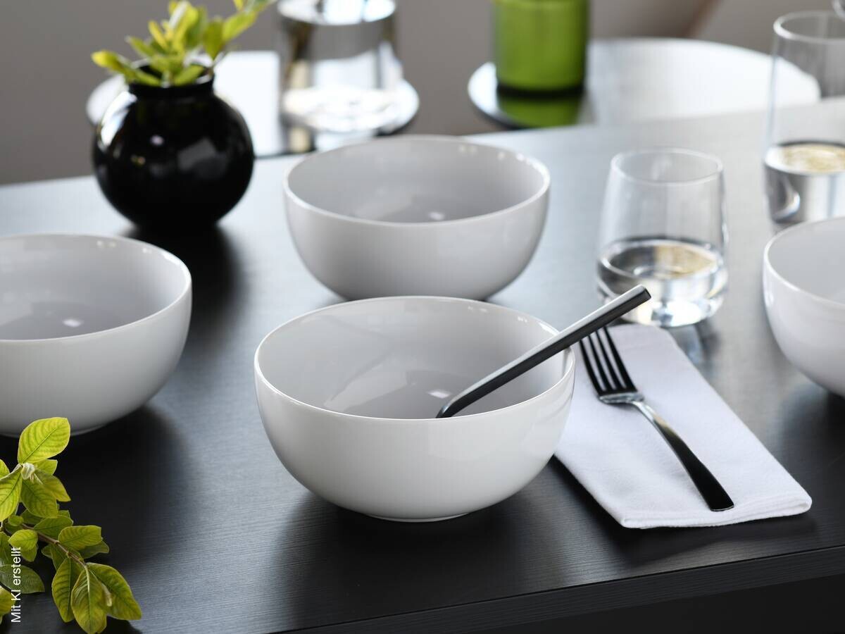 CreaTable Schüssel-Set Allround Weiss weiß Porzellan