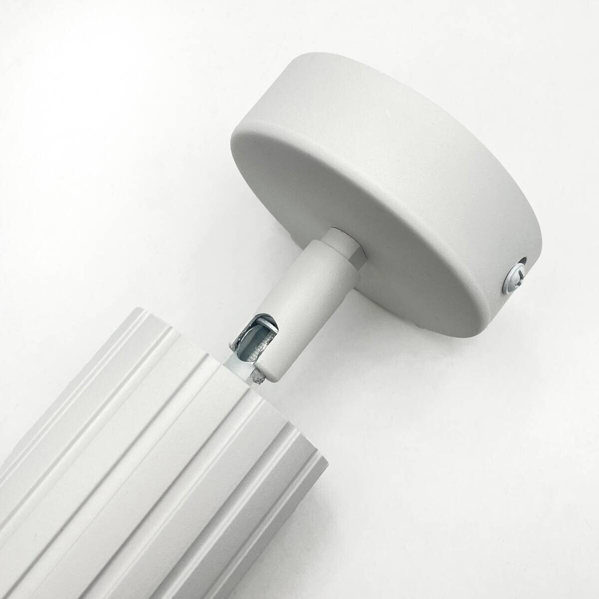 Lamkur Wandleuchte Prisma weiß Stahl B/H/L: ca. 8x16x8 cm GU10 1 Brennstellen