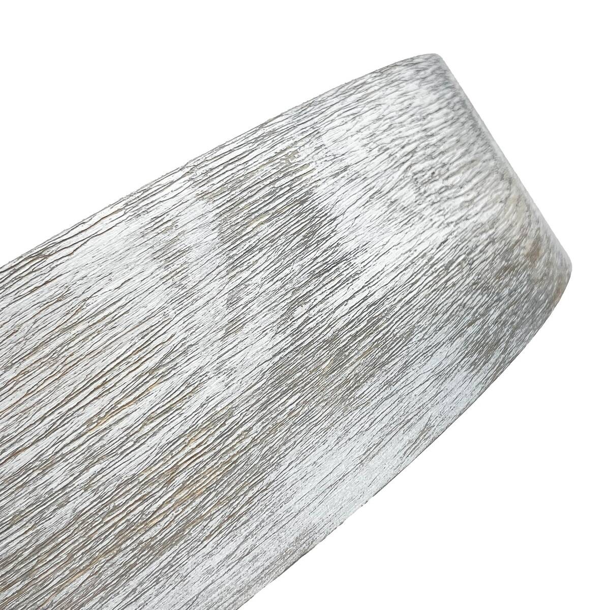 Lamkur Deckenleuchte weiß hellbraun Holz Glas B/H/L: ca. 48,5x12x48,5 cm 3 Brennstellen