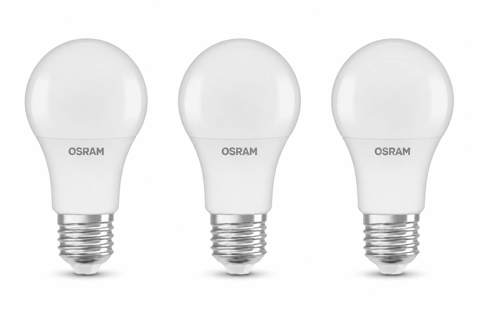 OSRAM LED-Leuchtmittel BASE Classic A AC55981 3er Pack E27