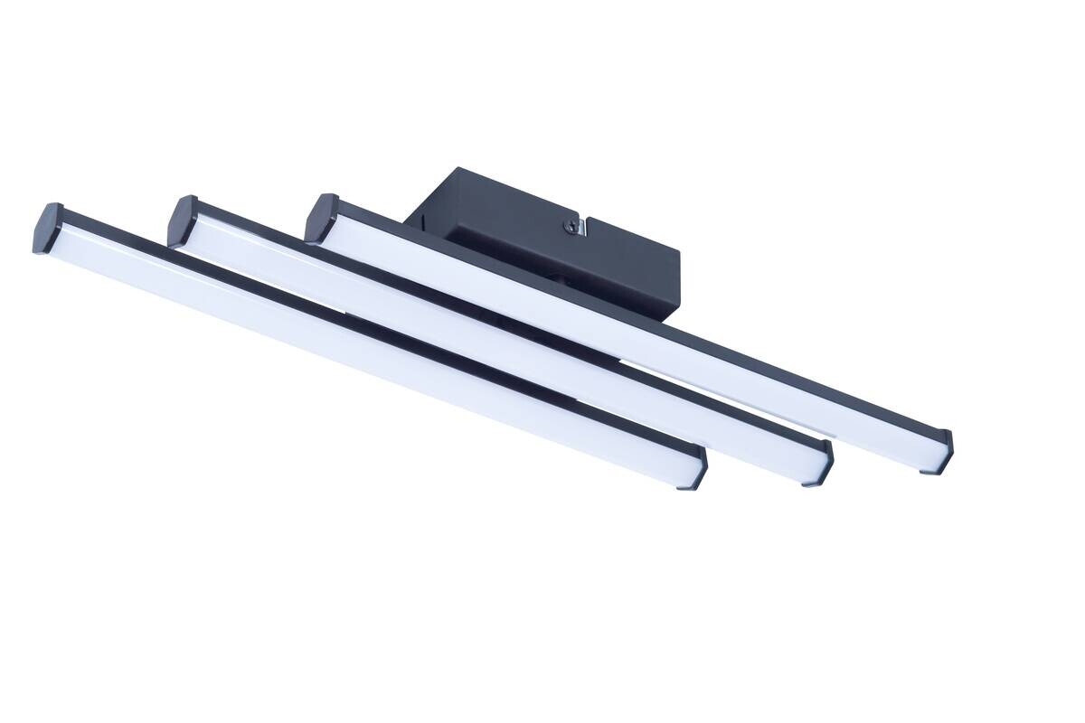 POCOline LED-Deckenleuchte Zehra schwarz Kunststoff B/H/L: ca. 10x5x44,5 cm