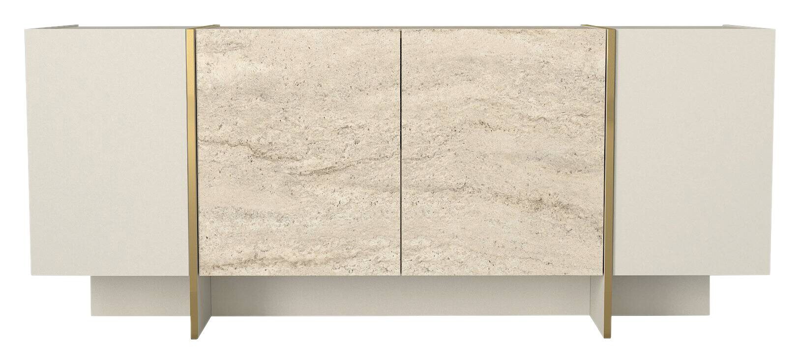 Sideboard Veyron beige granit Optik B/H/T: ca. 180x75,5x46,6 cm