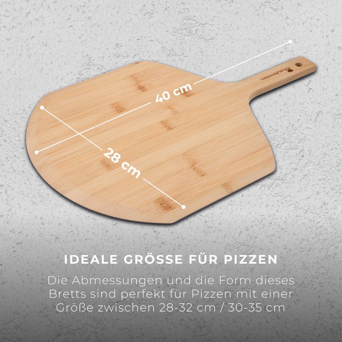 MASTERPRO Schneidbrett natur Natura Bambus B/L: ca. 40x28 cm