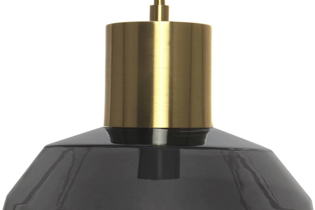Kayoom Pendelleuchte Vince 125 grau Glas Eisen B/H/L: ca. 32x32x32 cm E27 1 Brennstellen