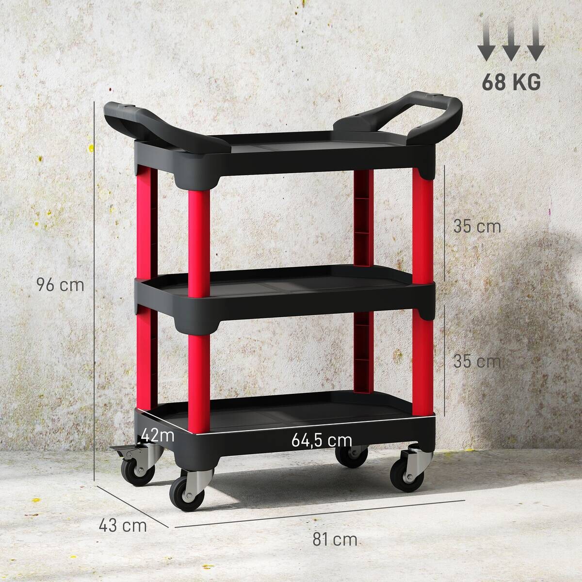 Werkstattwagen B/H/T: ca. 81x96x43 cm