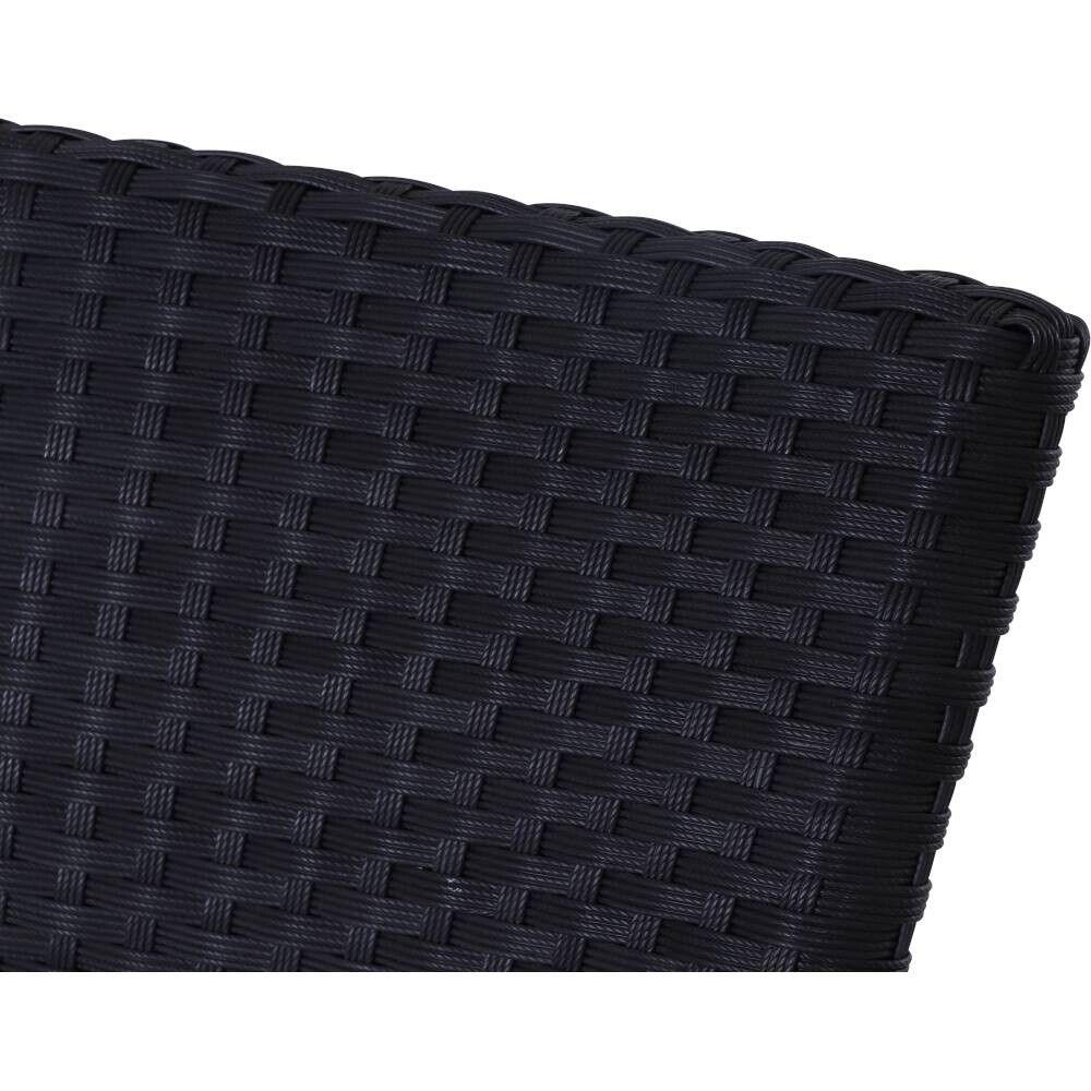 Gardamo Sessel 2er Set MINAS schwarz Kunststoff B/H/L: ca. 57x85x61 cm