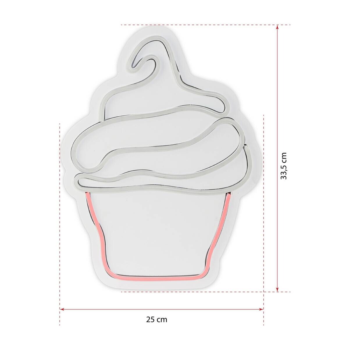 Opviq LED-Wandleuchte mehrfarbig PVC B/H/T/L: ca. 25x33,5x2x25 cm