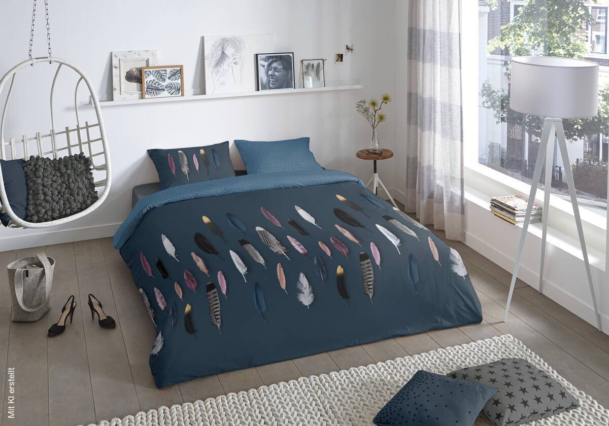 Baumwoll Bettwäsche Feathers Renforce