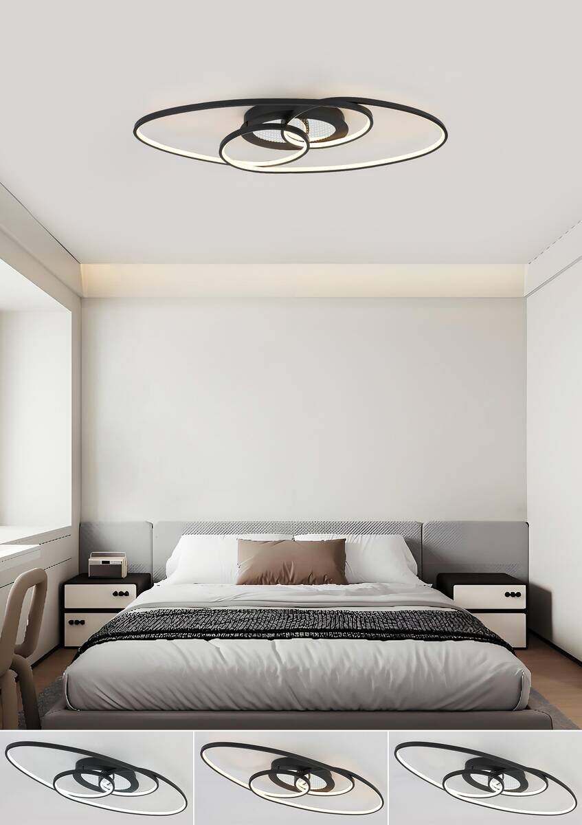 Nolo LED-Deckenleuchte Flow B/H/L: ca. 85x7,5x30 cm