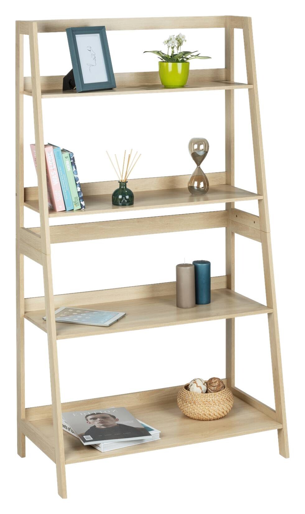 Regal Edda beige B/H/T: ca. 83x150x43 cm