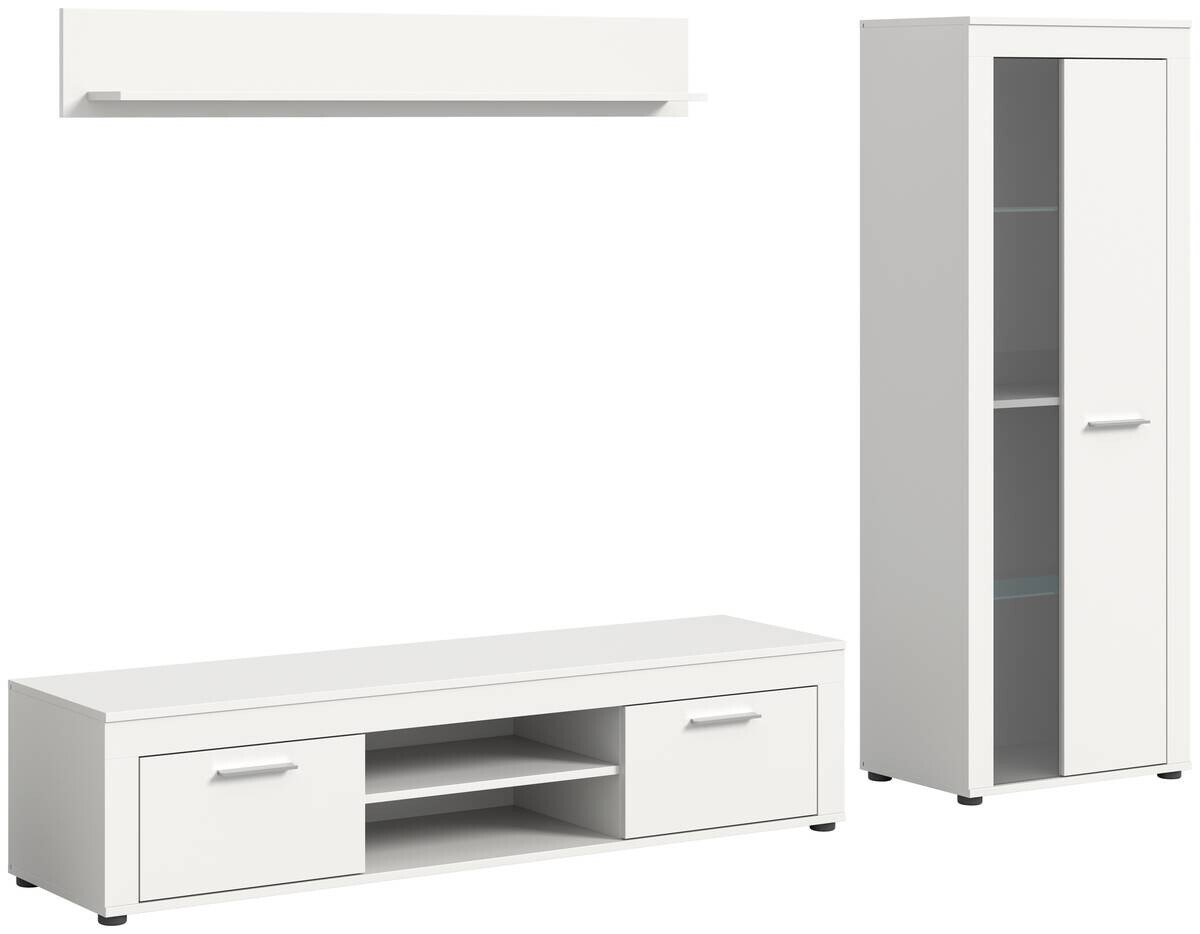 Wohnwand Jam weiß B/H/T: ca. 235x159x35 cm