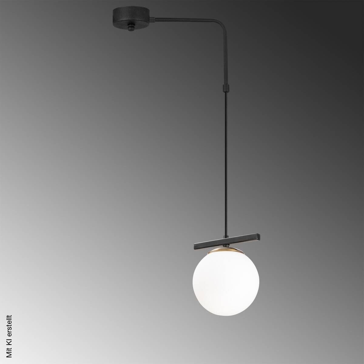 Opviq Pendelleuchte schwarz weiß B/H/T: ca. 37x100x15 cm E27 1 Brennstellen