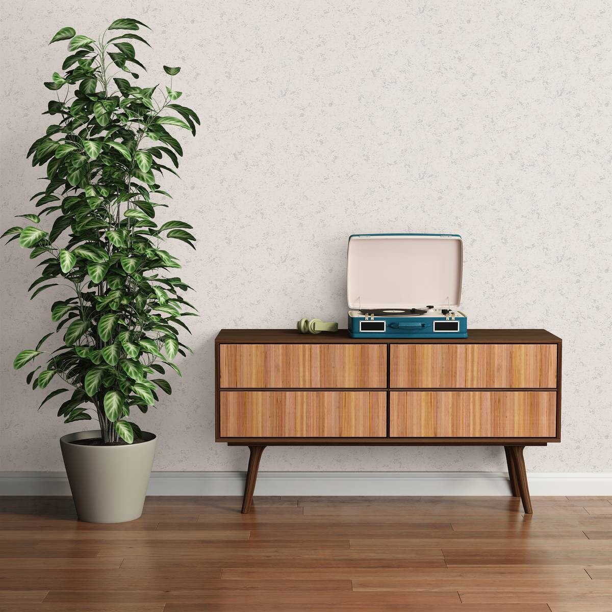 A.S.Creation Vliestapete Attractive Uni weiß grau B/L: ca. 53x1005 cm