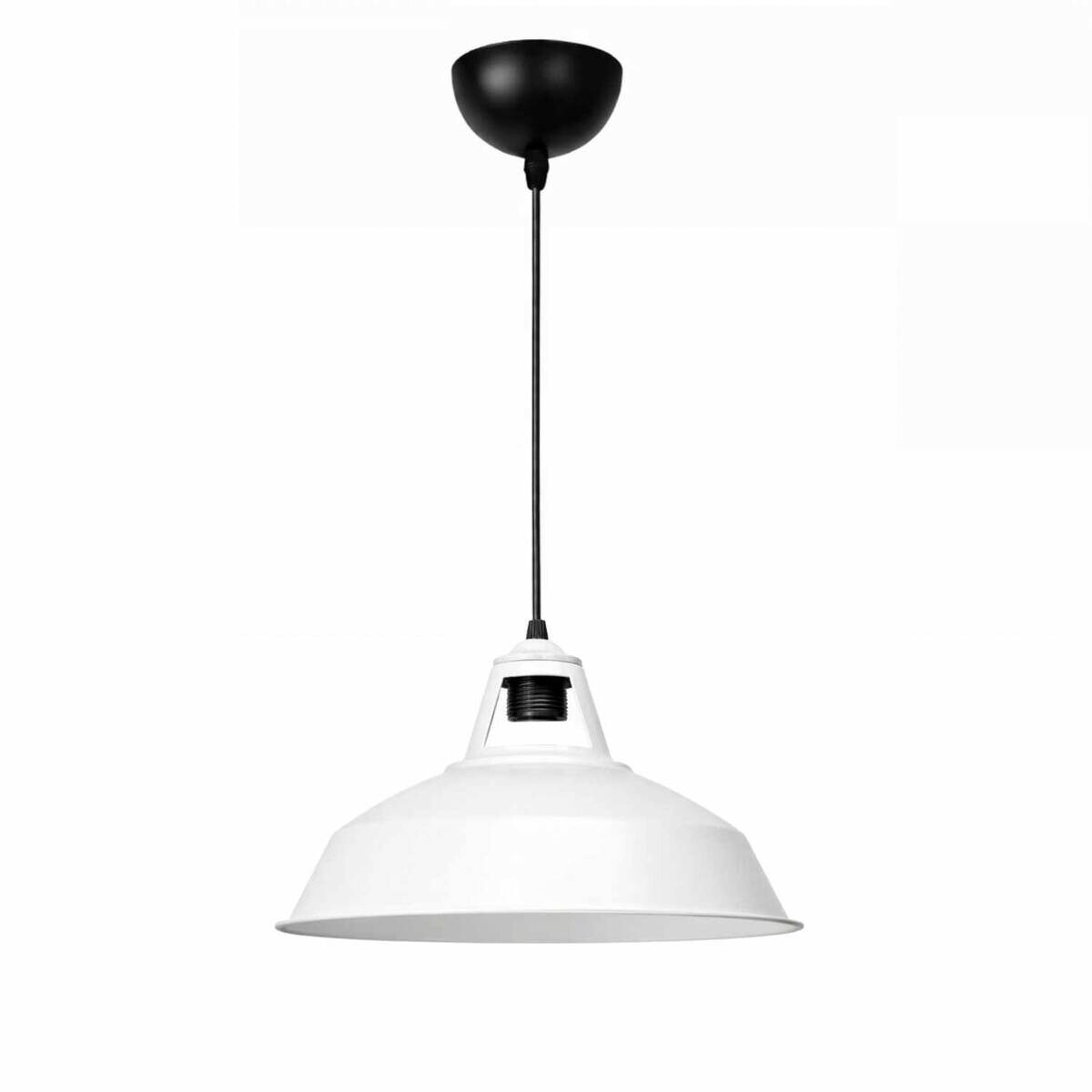 Opviq Pendelleuchte weiß B/H/T: ca. 31x100x31 cm E27 1 Brennstellen