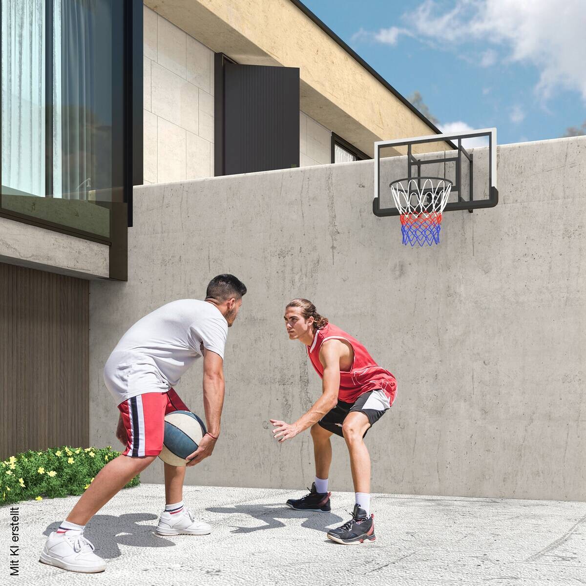 SPORTNOW Basketballkorb schwarz B/H/L: ca. 28x70x110 cm