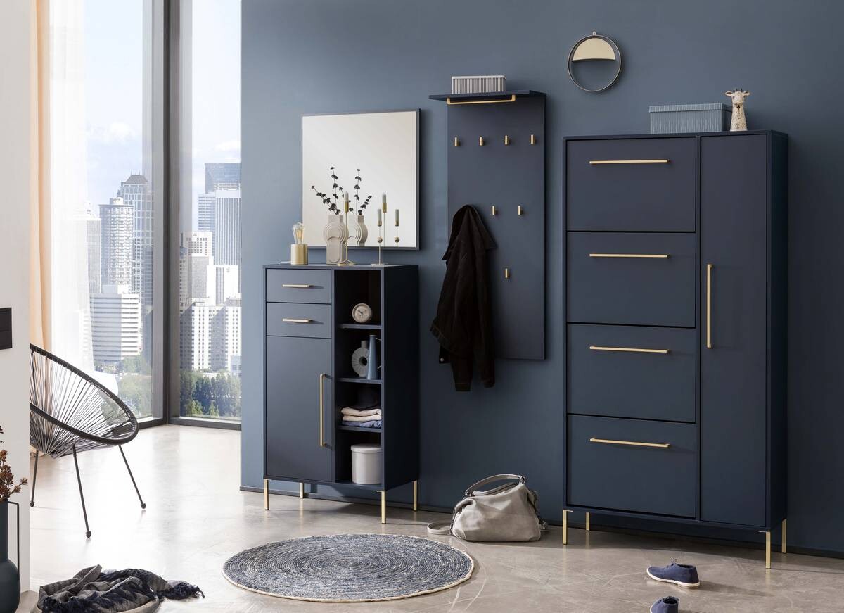 Wandpaneel Kent dunkelblau B/H/T: ca. 50x120,6x19,9 cm