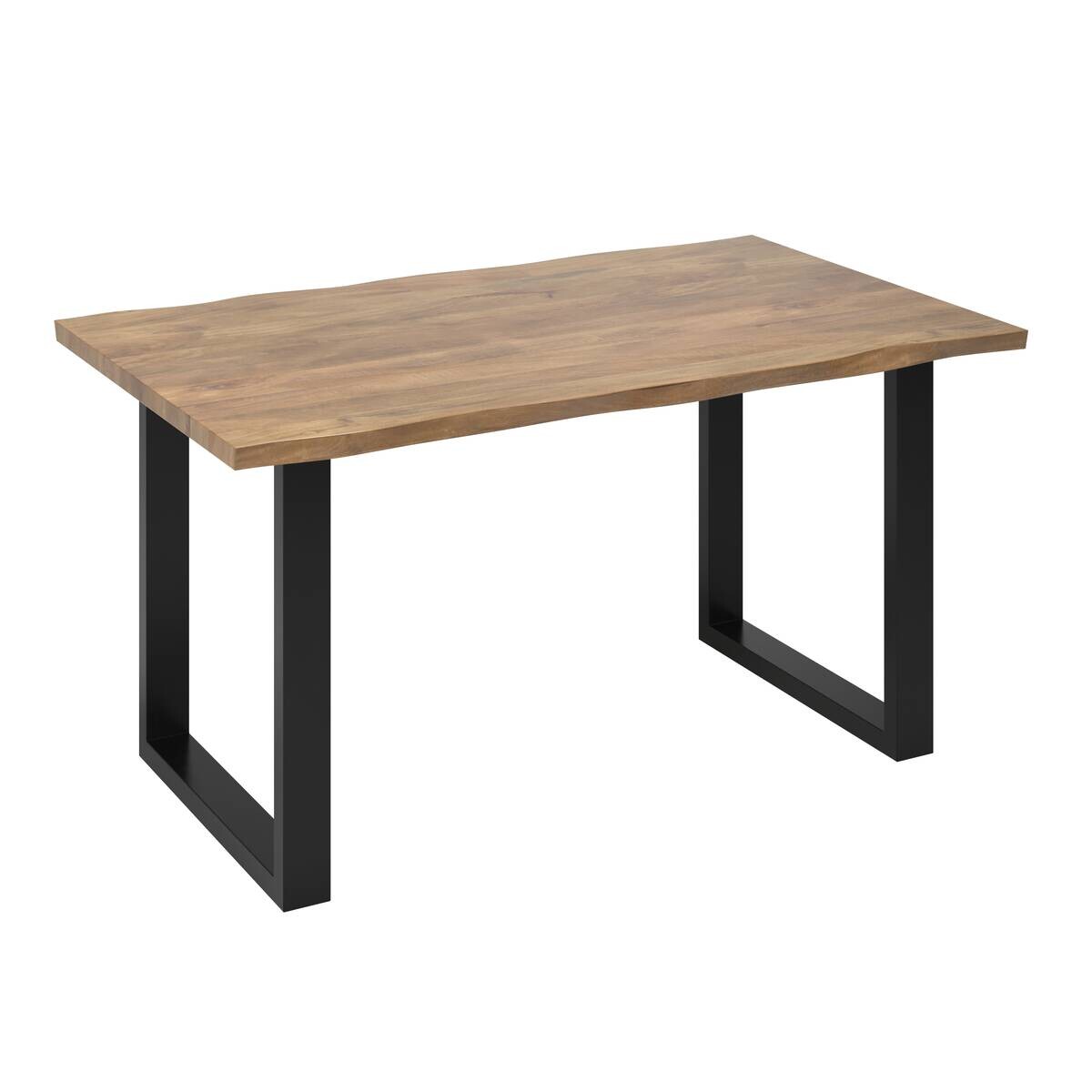 Esstisch Valencia natur schwarz B/H/T: ca. 180x76x90 cm