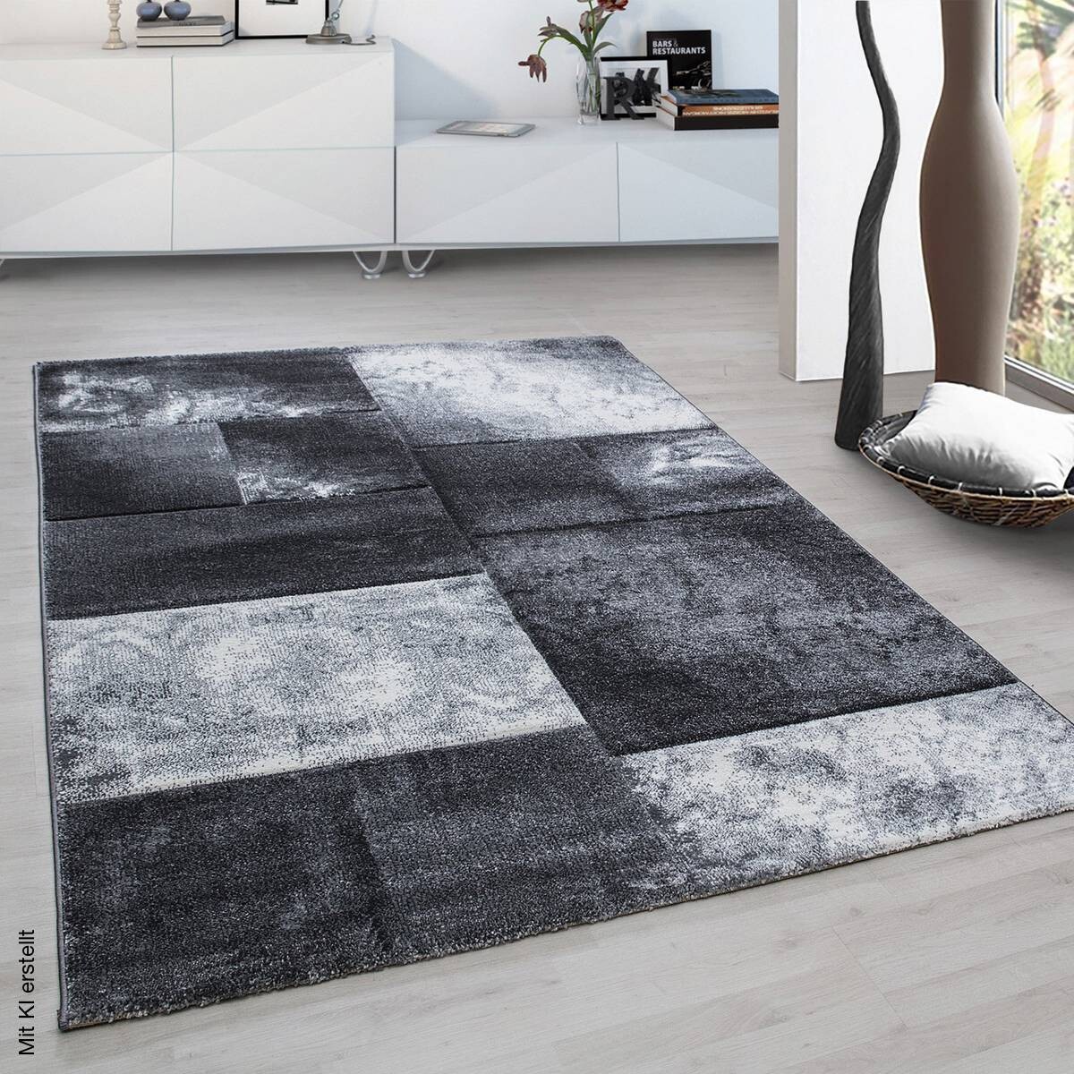 Ayyildiz Teppich HAWAII grau B/L: ca. 80x300 cm
