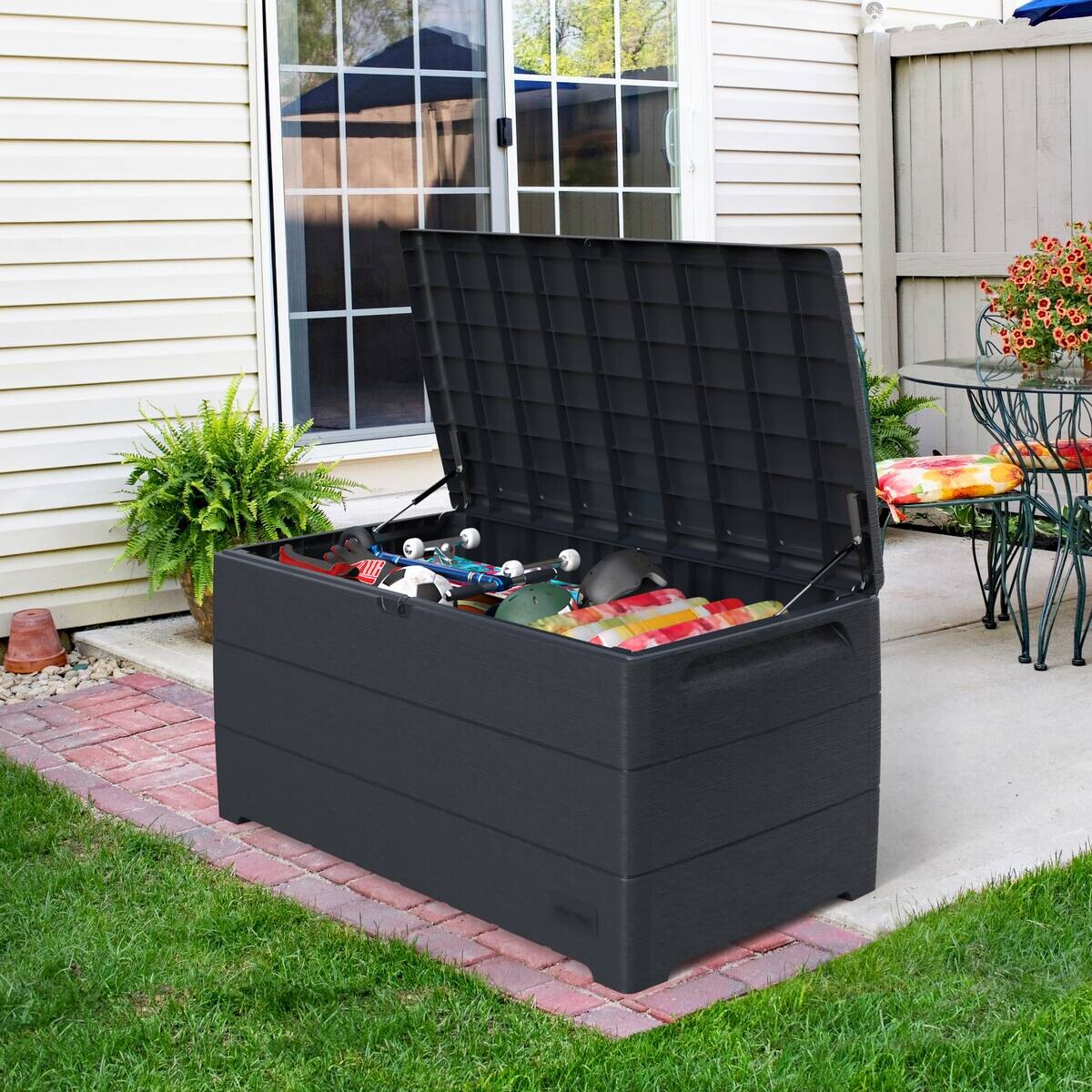 VCM Aufbewahrungsbox Durabox grau Kunststoff B/H/L: ca. 130x110x474 cm