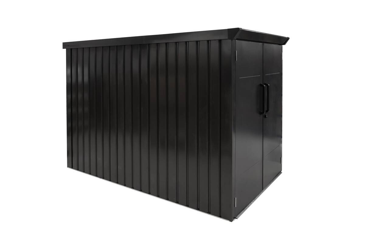 Westmann Fahrradgarage Velos schwarz schwarz B/H/L: ca. 133x151x222 cm
