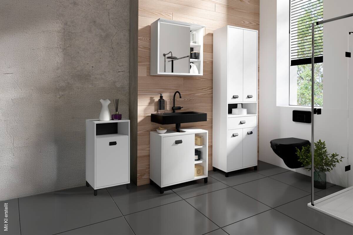 Midischrank WELLNESS weiß B/H/T: ca. 42x77,5x31 cm