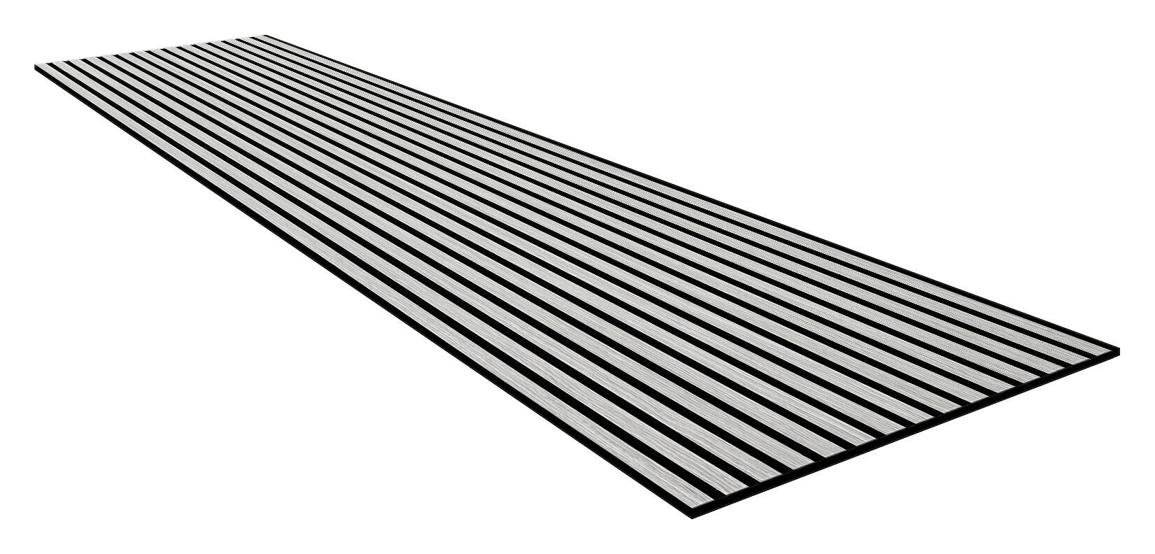 Wand- und Akustikpaneel grau L/B/H: ca. 244x60x1 cm pro Stück