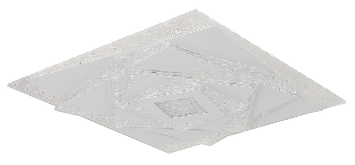 GLOBO LED-Deckenleuchte VELORA weiß Acryl Metall B/H/T: ca. 49x6x49 cm 1 Brennstellen